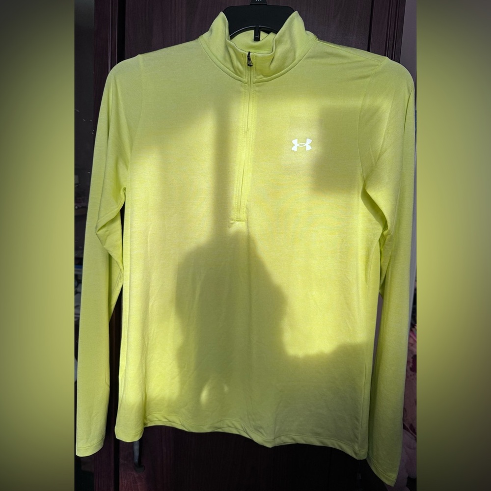 Under Armour Lime Green 1/2 Zip Pullover